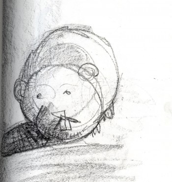 Gerry the Guinea Pig sketch 1