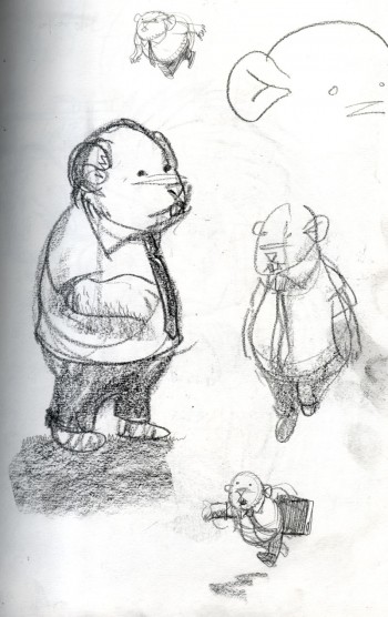 Gerry the Guinea Pig sketch 3